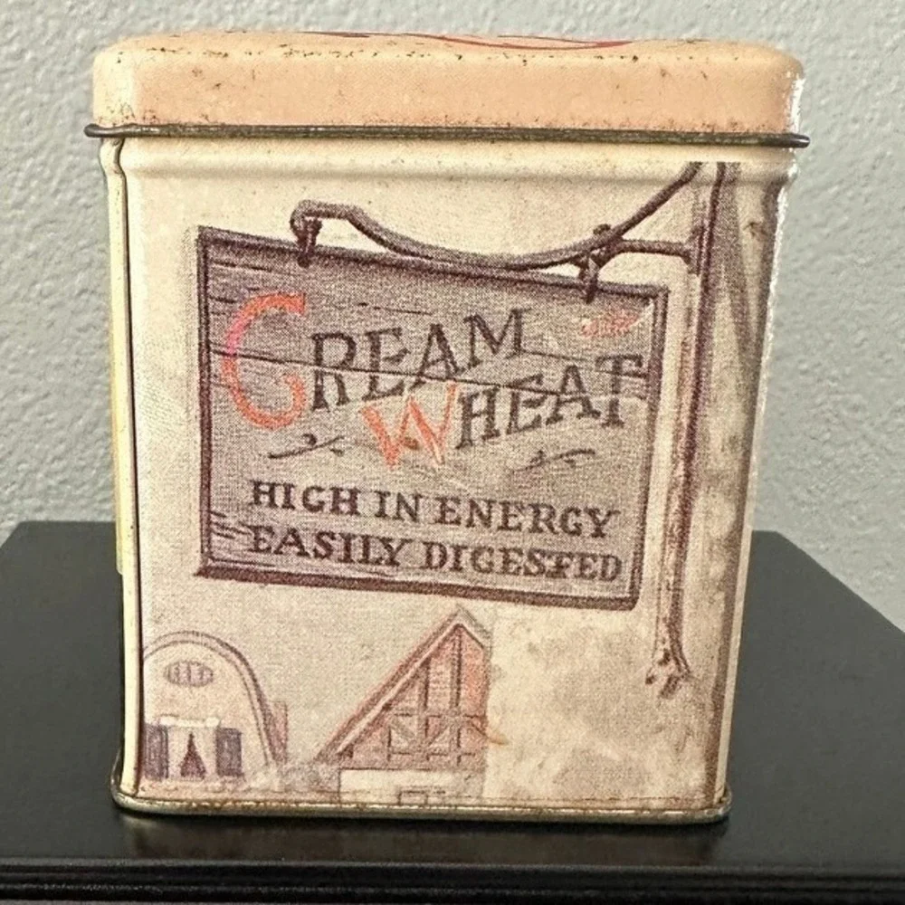 Vintage Nabisco Cream of Wheat Tin Box with Recipe Cards 100th Anniversary Tin